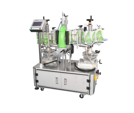 semi automatic flat label applicator labeling machine